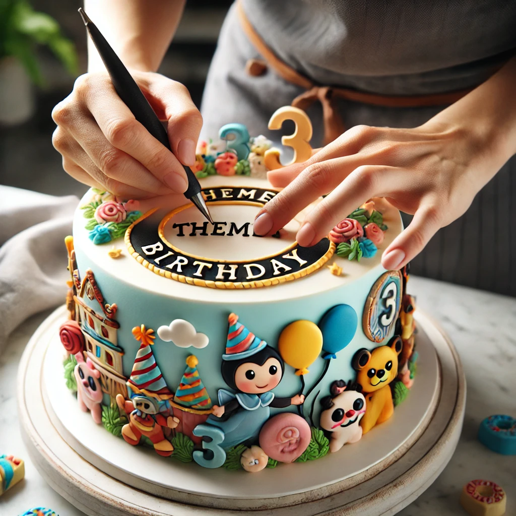 Intérieur gourmand d’un gâteau d’anniversaire