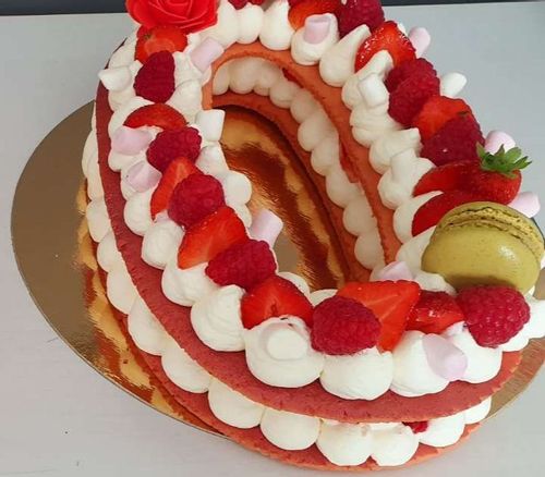 Number Cake Fraise, vue 2